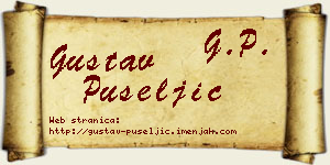 Gustav Pušeljić vizit kartica